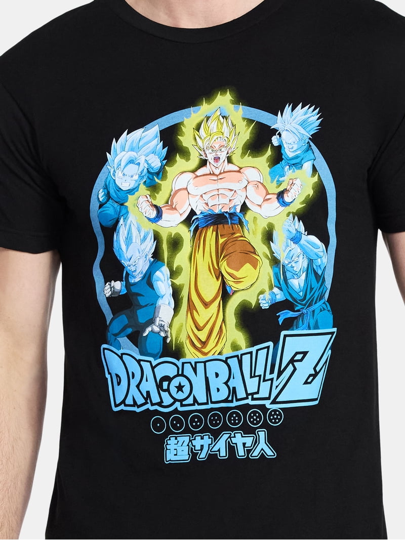Dragon Ball Z Men's and Big Men's Graphic Tee with Short Sleeves
