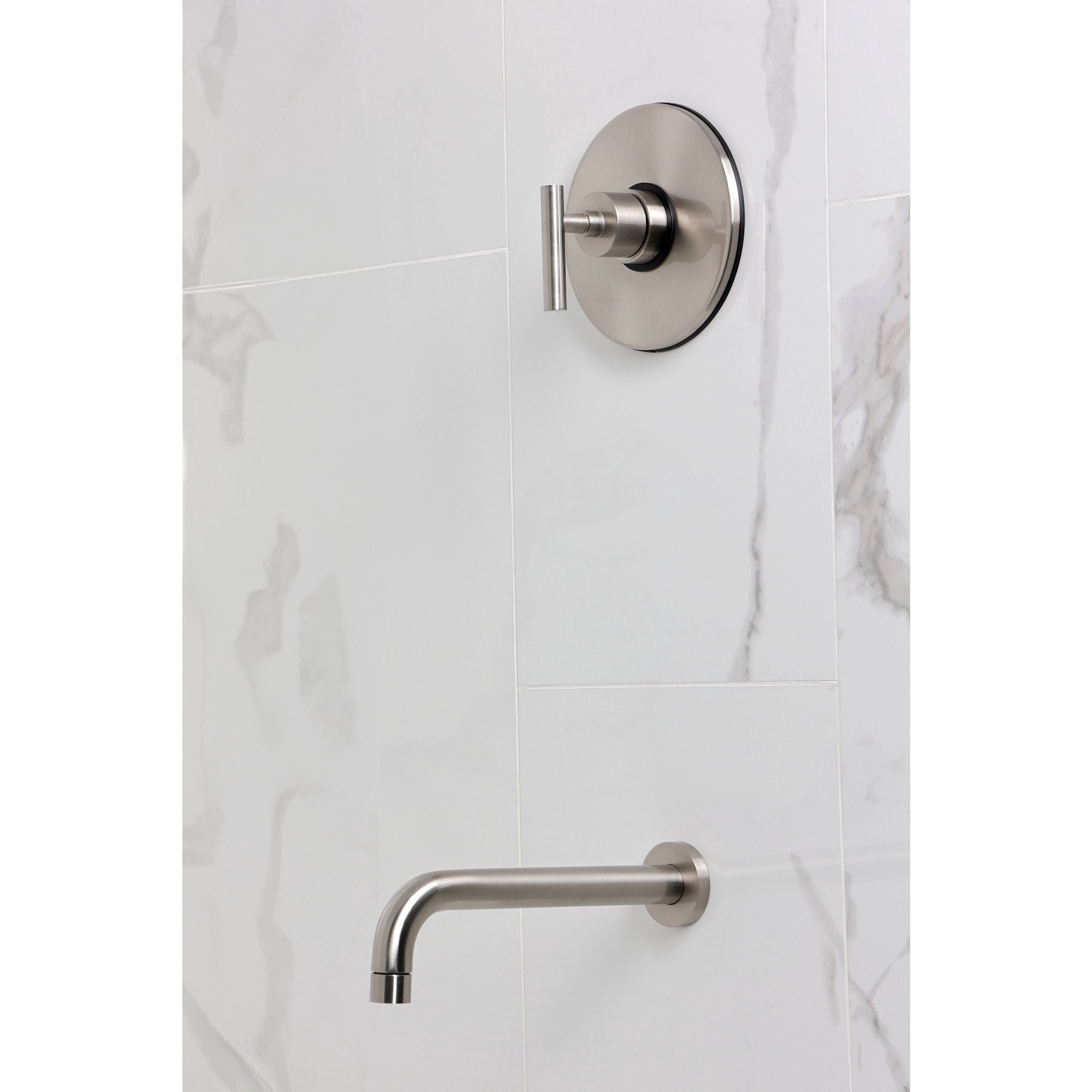 Kingston Brass KB6338CMLTO Manhattan Single-Handle Pressure Balanced Tub Faucet in Brushed Nickel