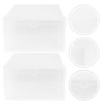 thumbnail image 1 of Milisten 2Ud Caja Para Zapatos Plástica Transparente Para Almacenamiento Apilable Y Organizador De Hogar, 1 of 7