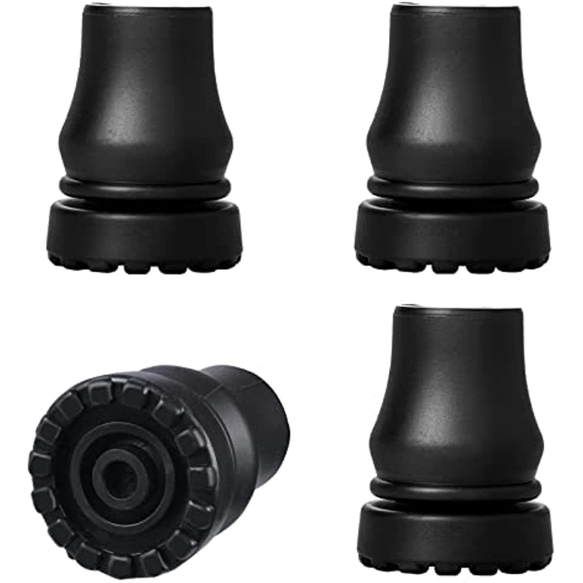Voastvy Anti Slip TPR Replacement Rubber Tips for Canes,2Pcs Cane Tips 3/4 Inch Heavy Duty