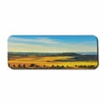 thumbnail image 1 of Italian Computer Mouse Pad, Scenery of Italian Rural with Trees Meadows and Sky Mediterranean Farm Landscape, Rectangle Non-Slip Rubber Mousepad Large, 31" x 12", Blue Yellow, by Ambesonne, 1 of 2