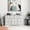 White 10 drawers, variant on HUJAUU Dresser with 10 Drawers Dresser for Bedroom, TV Stand Wood Chest of Drawers for Living Room, Hallway, Gray