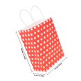 thumbnail image 2 of unbranded 12Ud Bolsas De Regalo Para Fiesta En Papel Kraft Con Asas Coloridas Con Puntos, 2 of 7