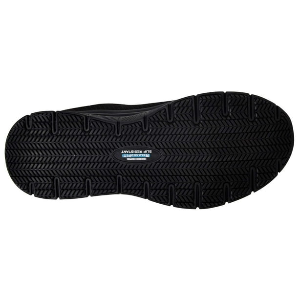 Skechers Men s Flex Advantage Bendon Work Shoe Black Charcoal 10