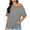 Gray [New Arrivals: Mix, Match & Save], variant on Women's Off Shoulder Printed Short Sleeve Loose Fit Top Blouse Tee, Slanted Neck Slouchy Home Wear Casual Comfortable Summer Vacation | CSEONE,Army Green XL