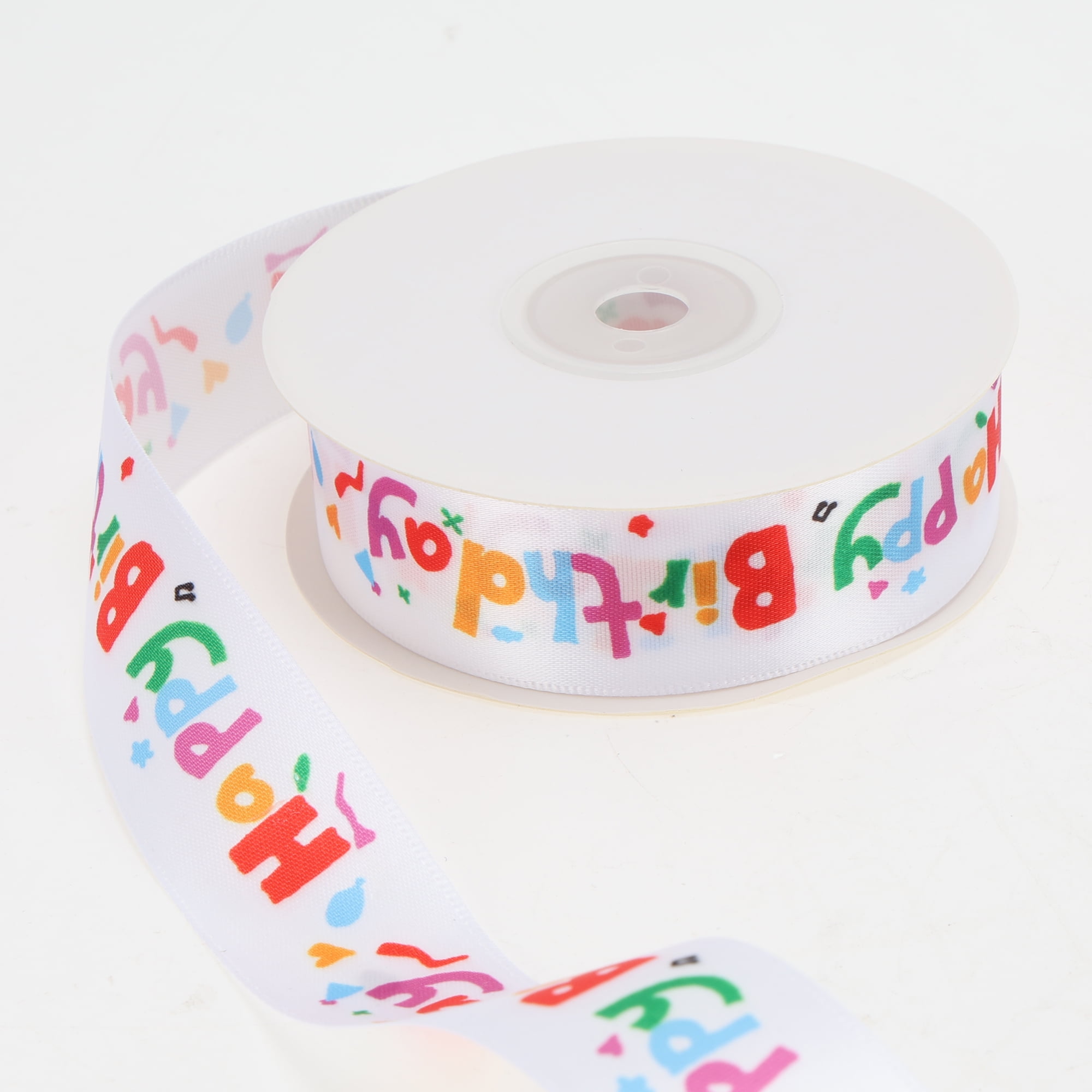 Unique Bargains Reusable Letter Pattern Gift Ribbon 0.98"x72.18' 1Pc [Letter]