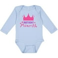 thumbnail image 3 of Inktastic Birthday Princess, Crown, Stars - Pink Purple Girls Long Sleeve Baby Bodysuit, 3 of 5