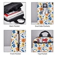 thumbnail image 4 of Naloa Flower Print Lightweight DayBackpack Suitable for school, work, shopping, travel, etc., 4 of 5