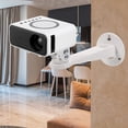 thumbnail image 1 of OUNONA White Adjustable Projector Wall Mount Stand with 360 Degree Rotation for Space Saving and Easy Installation, 1 of 8