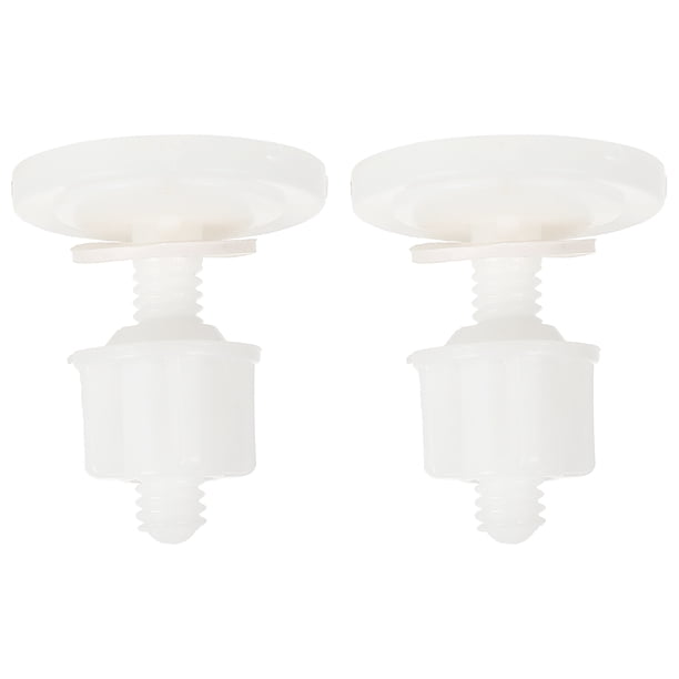 Juego de tornillos y tuercas de bisagra para asiento de inodoro, plástico, 2 uds., 39x39mm