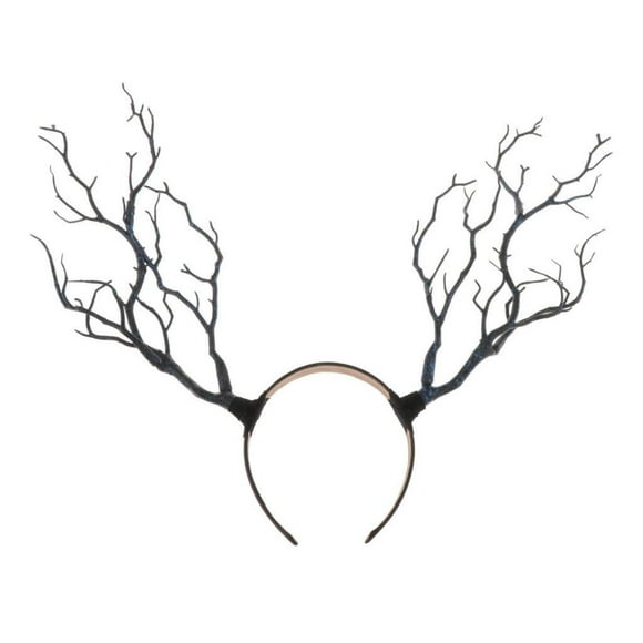 Diadema de cuernos de reno gótico Diademas de Navidad y Pascua Aro de pelo para disfraces de , vestido gótico , Azul CUTICAT Decorativo coleccionable