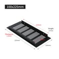 thumbnail image 1 of Ruibeauty 100mm Aluminium Rectangular Cabinet Wardrobe Air Vent Grille Ventilation-Cover, 1 of 4