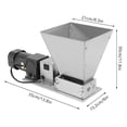 thumbnail image 2 of Modern Silver Pure Copper Motor Electric Grain Grinder 110V/60HZ 60W for Crushing Feed Grinding Tool, 2 of 23