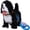 Black and White, variant on Interactive Electric Golden Retrievers Plush Toy That Talks and Sticks Tongue Out for Users Educational Fun Ages 3 and Up Interactive Pet Toy