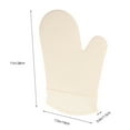 thumbnail image 2 of PTOOTP Beige Oven Gloves 1 Silicone Kitchen Gloves for Cooking Baking BBQ, 2 of 8