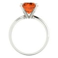 thumbnail image 4 of Clara Pucci 14K White Gold 2.5ct Tourmaline Solitaire Ring for Women, 4 of 8