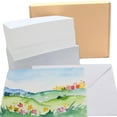 thumbnail image 1 of Set de Papel para Acuarela FLOZIVON 300gsm 50 Hojas con Sobres, 1 of 7