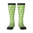 thumbnail image 1 of Bingfone Green Lemon Slices Print Compression Socks for Women and Men Long Socks for Running Athletic Cycling Nurse, 1 of 6