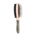 thumbnail image 2 of Short Dog Brush for Shedding Double Sided Pet Grooming Brush for Dogs and Cats 9 X 2.5 X 1.5 Inch Pink 1 Pack, 2 of 4