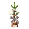 thumbnail image 1 of xiaxaixu Christmas Tree Potted Plants with Stable Wooden Base Decoration, 1 of 6