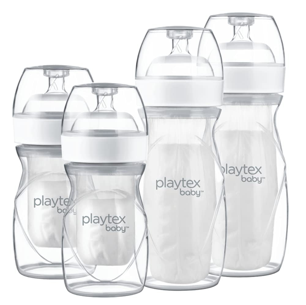 Playtex Baby Nurser Bottle Gift Set, with Disposable Drop-Ins Liners