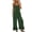 Z2-Army Green, variant on Women Jumpsuits Casual Sleeveless Spaghetti Strap Boho Ruffle Trim Wide Leg Rompers with Pockets