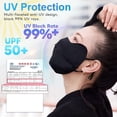 thumbnail image 5 of Máscara facial UPF 50+, pasamontañas, transpirable, protección solar UV, lavable, para deportes al aire última intervensión, 5 of 5