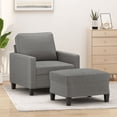 thumbnail image 5 of vidaXL Sofa Chair with Footstool Accent Upholstered Living Room Chair Fabric, 5 of 35