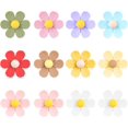 thumbnail image 1 of DAWRIS 12 Pcs Cute Flower Fridge Magnets, 3D Colorful Daisy Refrigerator Magnet Floral Magnetic Decorative Funny Magnets for Whiteboard Locker Car Kitchen Office Decorations, 1 of 7