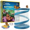 NATIONAL GEOGRAPHIC Butterfly Growing Kit with Voucher to Redeem 5 Caterpillars ($10.95 S&H Not Included), Butterfly Cage, Feeder, for Unisex Children