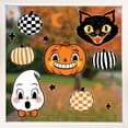 thumbnail image 5 of Big Dot of Happiness Vintage Halloween Window Clings, Reusable Holiday Window Sticker Decorations, Black Cat Pumpkin and Ghost Decals, Retro Halloween Static Clings for Kids Party or Fall Home Decor, 5 of 6