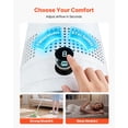 thumbnail image 4 of VEVOR Bladeless Tower Fan, 80° Oscillating Standing Fan, 8 Speeds & 9-Hour Timer, 15.42 ft High Velocity Floor Air Circulator, Powerful Airflow with Remote for Bedroom, Living Room, Home,Office,White, 4 of 9