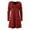 Red, variant on Womens V Neck Long Sleeve Red Sparkly Dress Carnival Outfit Women's Sequin Dress