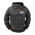 thumbnail image 1 of Hooded Jackets for Men Raglan Sleeve Men's Sporty Hooded Jacket with Multiple Pockets, 1 of 8