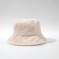 thumbnail image 6 of Beugl Bucket Hat Clearance, Winter Thick Bucket Warm Hat Bucket Cap Basin Hat for Women Men Solid Color Style Summer Hats Beach Hats Beige, 6 of 8