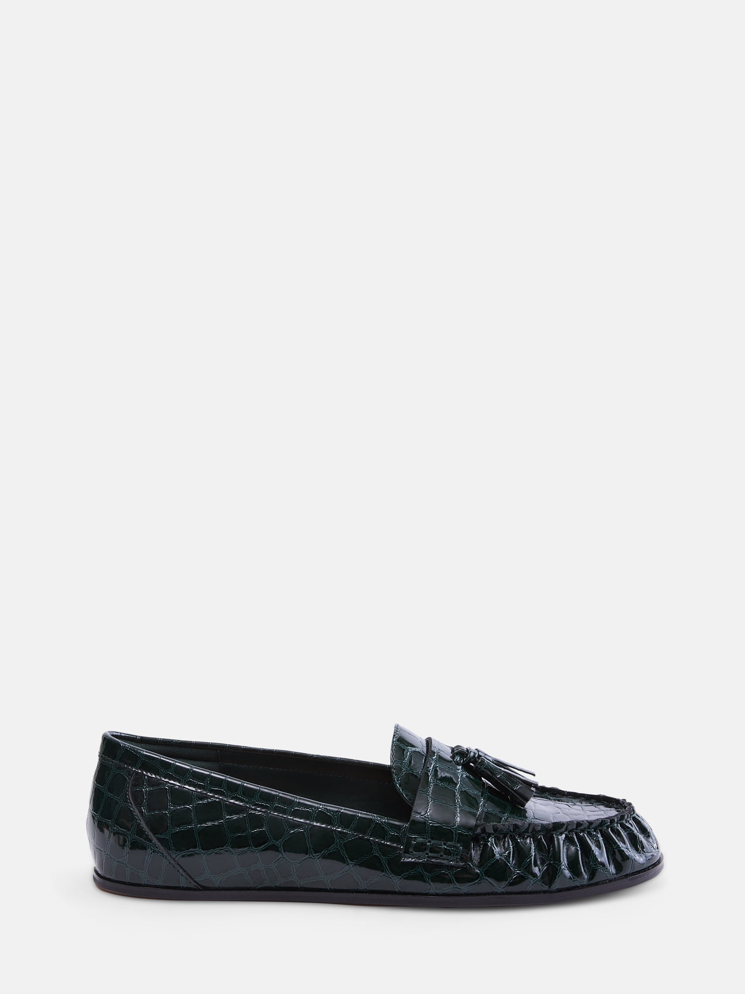 Free Assembly Women's Faux Leather Croco Tassel Loafers