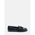 thumbnail image 3 of Free Assembly Women's Faux Leather Croco Tassel Loafers, 3 of 7