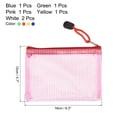 thumbnail image 2 of Uxcell A6 Paper Document File Bill Pouch Mesh Zipper Bags, Assorted Colors 6 Pack, 2 of 5