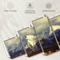 thumbnail image 6 of Elephant Stock Rocky Mountains Wall Art - Horizontal Multi Panel Canvas - Living Room Wall Decor - Nature Multi Panel - Brown And Beige Decor - 74" x 34", 6 of 8