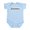 Sky Blue, variant on - Black Jersey: Remington Infant Bodysuit - Baby Light Bodysuit, Size Newborn - 24 Months