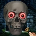 thumbnail image 5 of LmnLft Halloween Animatronic Talking Hanging Skull, Spooky Sound with Light Up Red Eyes and Moving Mouth Horror Prop., 5 of 7