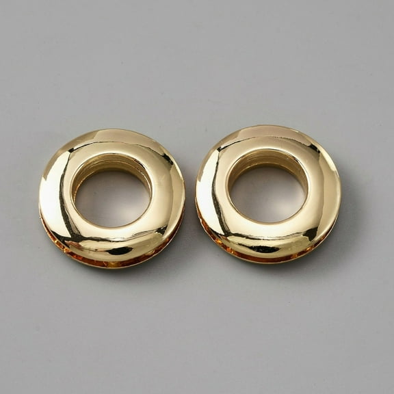 Alloy Grommet Eyelet Findings Screw Together Grommet Ring for Bag Making Light Gold 2.6x0.7cm Hole: 13.8mm