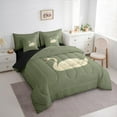 thumbnail image 3 of Feelyou Cute Swan Twin Bedding Sets 7-Piece, Vintage Cartoon Animal Bedding Comforter Set, Teens Kids Boys Girls Reversible Sheet Sets, Microfiber Bedroom Decor, 3 of 8