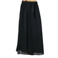 thumbnail image 5 of Bimba Women Long Black Maxi Skirt Tulip Style Georgette Boho Bottoms, 5 of 6