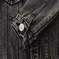 thumbnail image 5 of Chenyin Toddle Kids Boys Girls Denim Jacket Long Sleeves Jeans Coats Baby Cotton Casual Cowboy Spring Fall Short Outerwear for Unisex 3M-6T, 5 of 7