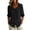 *Black, variant on Women's Peter Pan Collar Top,Button Down 3/4 Puff Sleeve Shirt for Women,Ladies Lightweight Office Workwear Blouse,White,S-2XL