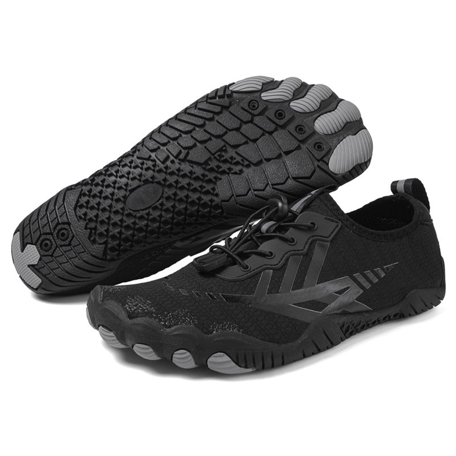 Women's Outdoor -Sport Sneakers Water Shoes for Hiking Walking Cycling Fishing Beach - Non- Breathable Quick-Drying Lightweight Comfortable with Elastic Lock Lace System