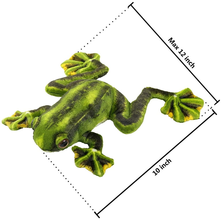 Realistic Frog Stuffed Animal Soft Plush Toy Lifelike Poison Dart Tree Toad  Stuffed Animal