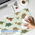 thumbnail image 4 of Long Mouse Pads for Desk,Light Green Dinosaurs Plants Pattern Desk Mats on Top Of Desks, Desk Mouse Pad Extra Large with 3mm Non-Slip Base and Stitched Edge for Gaming,Office,Work,Home 31.5"x11.8", 4 of 6