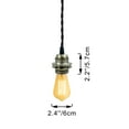 thumbnail image 4 of Kiven Plug in Industrial Pendant Light, Pulley Hanging Light 15FT Plug-in Cord and Dimmer Switch, Vintage Style Metal Ceiling Pendant Light,Bronze Finish, 4 of 7